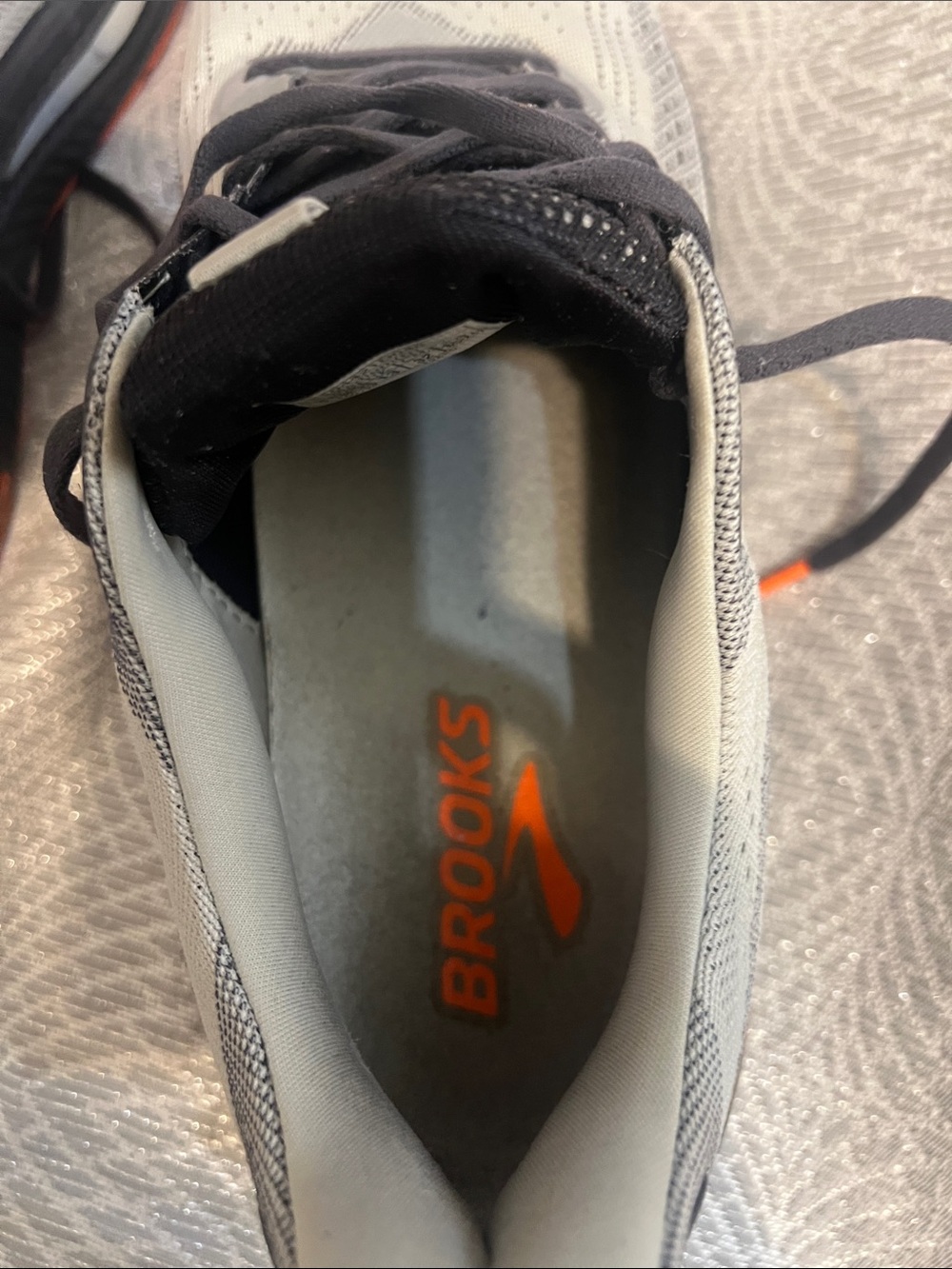 Brooks Gray Running Shoes with Orange Logo - Picture 9 of 11